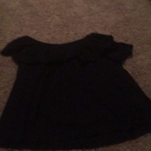 Off shoulder black shirt